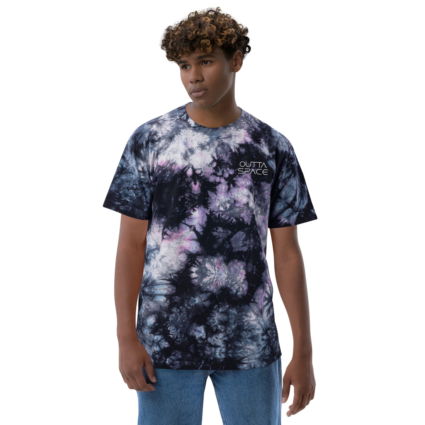 Outta Space Oversized Unisex Tie-Dye Tee