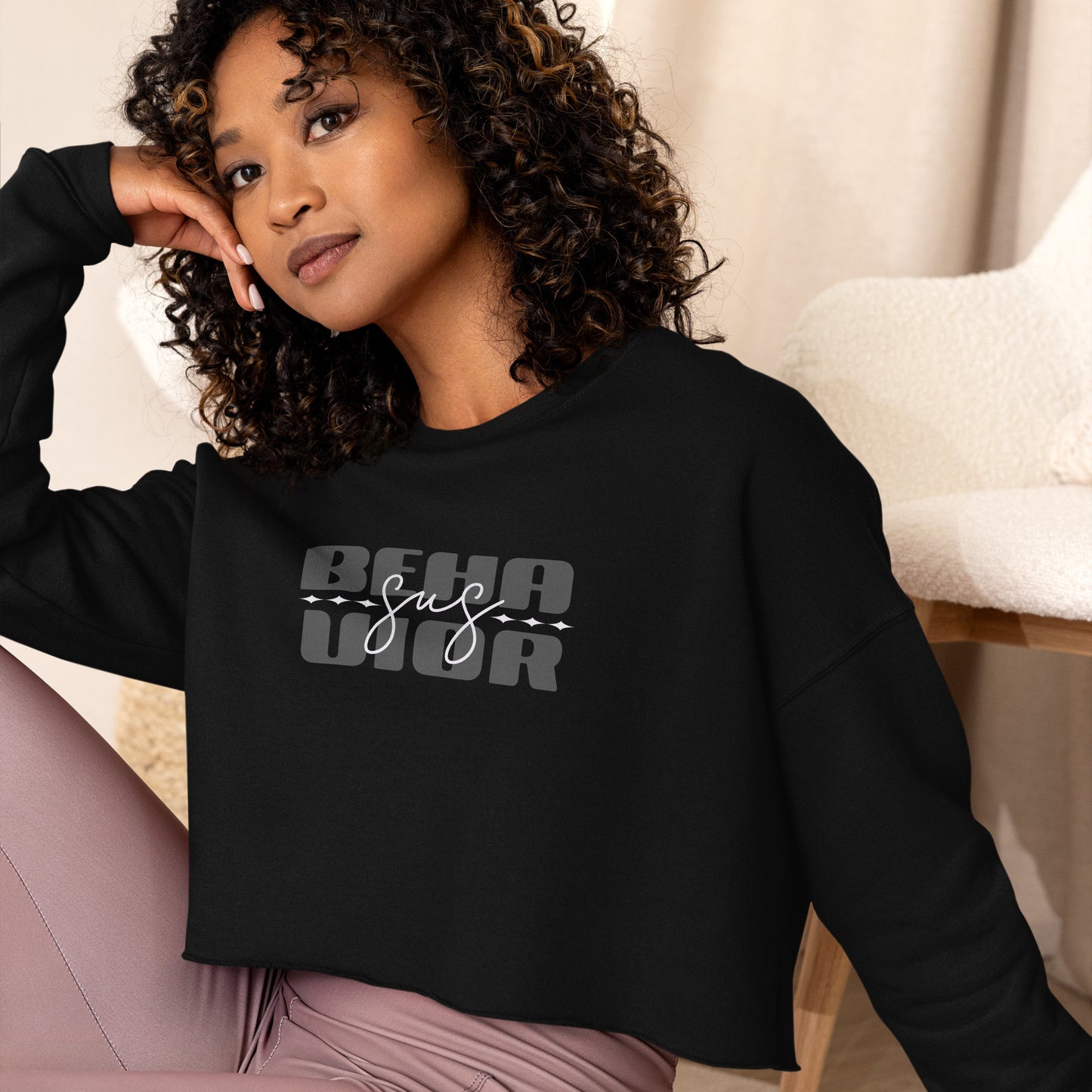 Sus Behavior Crop Sweatshirt