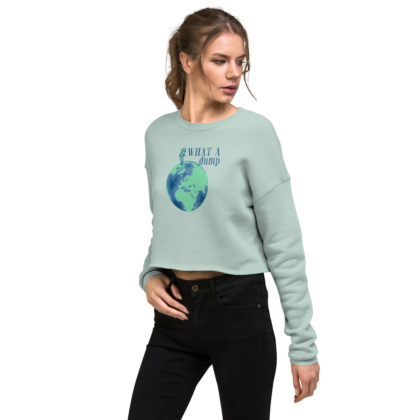 Alien Karen Crop Sweatshirt